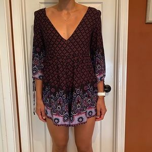Cute patterned romper!